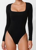 Essential Black Square Bodysuit